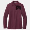 Ladies Silk Touch Long Sleeve Polo Thumbnail