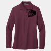 Ladies Silk Touch Long Sleeve Polo Thumbnail
