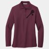 Ladies Silk Touch Long Sleeve Polo Thumbnail