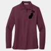 Ladies Silk Touch Long Sleeve Polo Thumbnail