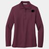 Ladies Silk Touch Long Sleeve Polo Thumbnail