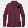 Ladies Silk Touch Long Sleeve Polo Thumbnail