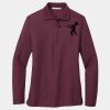 Ladies Silk Touch Long Sleeve Polo Thumbnail