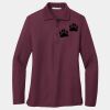 Ladies Silk Touch Long Sleeve Polo Thumbnail