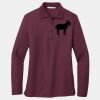 Ladies Silk Touch Long Sleeve Polo Thumbnail