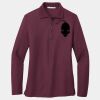 Ladies Silk Touch Long Sleeve Polo Thumbnail