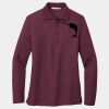 Ladies Silk Touch Long Sleeve Polo Thumbnail