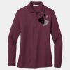 Ladies Silk Touch Long Sleeve Polo Thumbnail