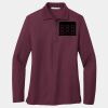 Ladies Silk Touch Long Sleeve Polo Thumbnail