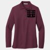 Ladies Silk Touch Long Sleeve Polo Thumbnail