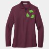 Ladies Silk Touch Long Sleeve Polo Thumbnail