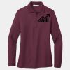 Ladies Silk Touch Long Sleeve Polo Thumbnail