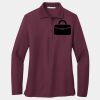 Ladies Silk Touch Long Sleeve Polo Thumbnail