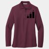 Ladies Silk Touch Long Sleeve Polo Thumbnail