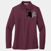 Ladies Silk Touch Long Sleeve Polo Thumbnail