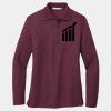 Ladies Silk Touch Long Sleeve Polo Thumbnail