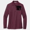 Ladies Silk Touch Long Sleeve Polo Thumbnail