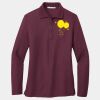 Ladies Silk Touch Long Sleeve Polo Thumbnail