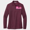 Ladies Silk Touch Long Sleeve Polo Thumbnail