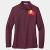 Ladies Silk Touch Long Sleeve Polo Thumbnail