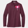 Ladies Silk Touch Long Sleeve Polo Thumbnail