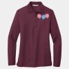Ladies Silk Touch Long Sleeve Polo Thumbnail