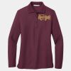 Ladies Silk Touch Long Sleeve Polo Thumbnail