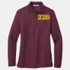Ladies Silk Touch Long Sleeve Polo Thumbnail
