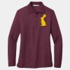 Ladies Silk Touch Long Sleeve Polo Thumbnail