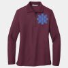 Ladies Silk Touch Long Sleeve Polo Thumbnail