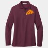 Ladies Silk Touch Long Sleeve Polo Thumbnail