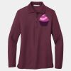 Ladies Silk Touch Long Sleeve Polo Thumbnail