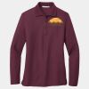 Ladies Silk Touch Long Sleeve Polo Thumbnail
