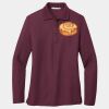 Ladies Silk Touch Long Sleeve Polo Thumbnail