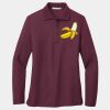 Ladies Silk Touch Long Sleeve Polo Thumbnail