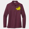 Ladies Silk Touch Long Sleeve Polo Thumbnail