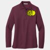 Ladies Silk Touch Long Sleeve Polo Thumbnail