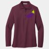 Ladies Silk Touch Long Sleeve Polo Thumbnail