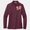 Ladies Silk Touch Long Sleeve Polo Thumbnail