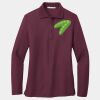 Ladies Silk Touch Long Sleeve Polo Thumbnail