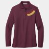 Ladies Silk Touch Long Sleeve Polo Thumbnail