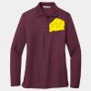 Ladies Silk Touch Long Sleeve Polo Thumbnail