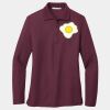 Ladies Silk Touch Long Sleeve Polo Thumbnail