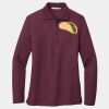 Ladies Silk Touch Long Sleeve Polo Thumbnail