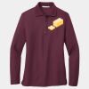 Ladies Silk Touch Long Sleeve Polo Thumbnail