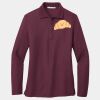 Ladies Silk Touch Long Sleeve Polo Thumbnail