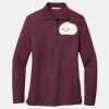 Ladies Silk Touch Long Sleeve Polo Thumbnail