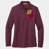 Ladies Silk Touch Long Sleeve Polo Thumbnail