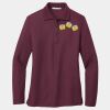 Ladies Silk Touch Long Sleeve Polo Thumbnail