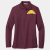 Ladies Silk Touch Long Sleeve Polo Thumbnail